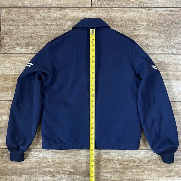 US Air Force USAF Jacket Man's Lightweight W/ Removable Liner Poly/Wool 10L VGC - Picture 6 of 8